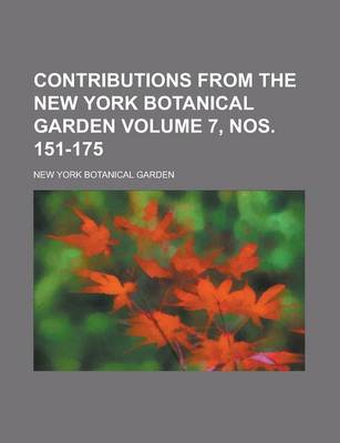 Book cover for Contributions from the New York Botanical Garden (Volume 5)