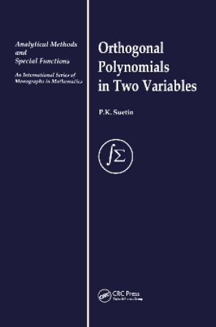 Cover of Orthogonal Polynomials in Two Variables