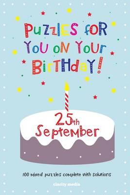 Book cover for Puzzles for you on your Birthday - 25th September