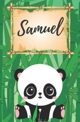 Cover of personalisiertes Notizbuch Panda / Malbuch / Kritzelbuch / Tagebuch / Journal / Notizheft / DIN A5 / Geschenke Samuel