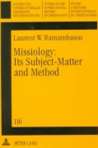 Cover of Missiology