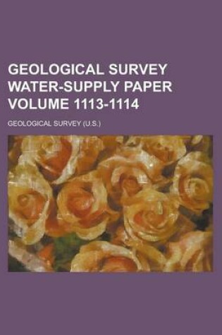 Cover of Geological Survey Water-Supply Paper Volume 1113-1114