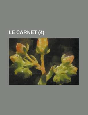 Book cover for Le Carnet (4 )