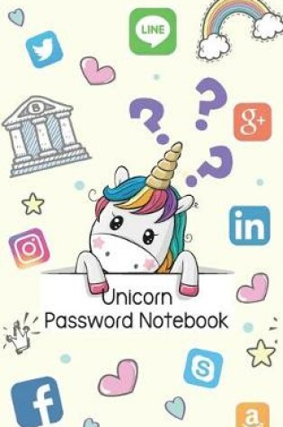 Cover of Unicorn Password Notebook