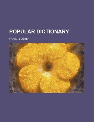 Book cover for Popular Dictionary