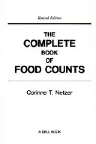 Cover of Complete Book of Food Counts, the (Revis