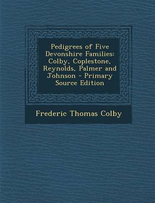 Book cover for Pedigrees of Five Devonshire Families