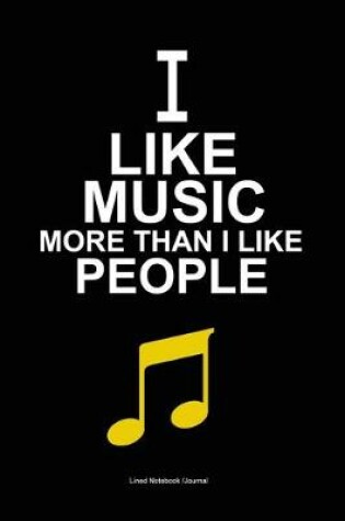 Cover of I like music more than i like people