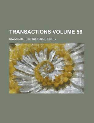 Book cover for Transactions Volume 56