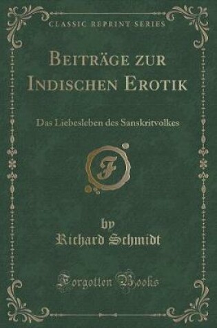 Cover of Beiträge Zur Indischen Erotik