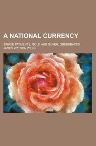 Cover of A National Currency; Specie Payments, Gold and Silver, Greenbacks