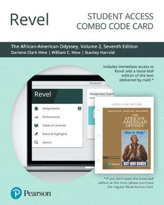 Book cover for Revel for the African-American Odyssey, Volume 2 -- Combo Access Card