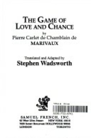 Cover of The Game of Love and Chance
