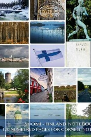 Cover of Suomi - Finland Notebook 120 Numbered Pages for Cornell Notes