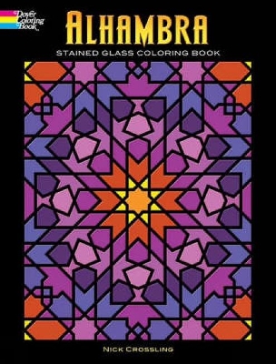 Book cover for Alhambra Stained Glass Coloring Book