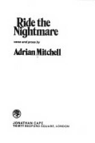 Cover of Ride the Nightmare