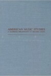 Book cover for American Music Studies