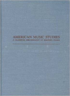Cover of American Music Studies