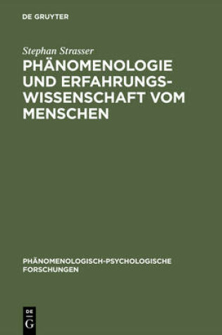 Cover of Phänomenologie und Erfahrungswissenschaft vom Menschen