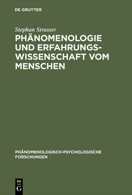 Cover of Phänomenologie und Erfahrungswissenschaft vom Menschen