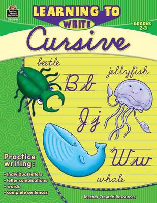 Book cover for Learning to Write Cursive Grade 2-3