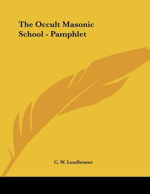 Book cover for The Occult Masonic School - Pamphlet