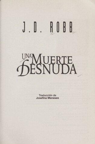 Cover of Una Muerte Desnuda
