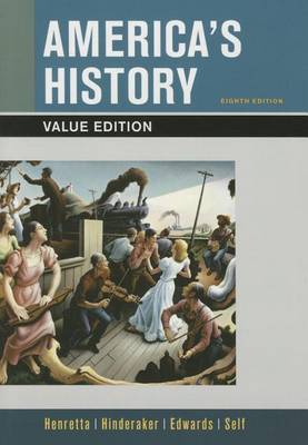 Book cover for America's History, Value Edition, Combined Volume 8e & Launchpad for America's History 8e and America: A Concise History 6e Combined Volume (Twelve Month Access)