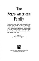 Book cover for The Negro American Family