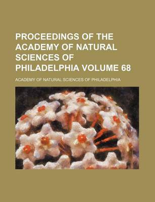 Book cover for Proceedings of the Academy of Natural Sciences of Philadelphia Volume 68