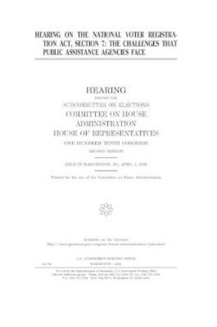 Cover of Hearing on the National Voter Registration Act, section 7