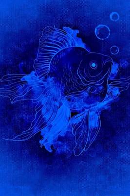 Book cover for Drawing of a Goldfish on Blue