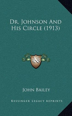 Book cover for Dr. Johnson and His Circle (1913)