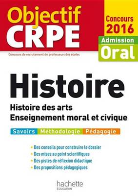 Book cover for Objectif Crpe Histoire - 2016