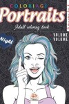 Book cover for Coloring portraits - night - 2 books in 1