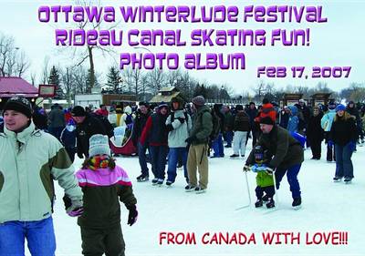 Book cover for Ottawa Winterlude Festival - Rideau Canal Skating Fun! Feb 17, 2007 Photo Album (English eBook C7)