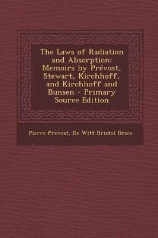 Cover of The Laws of Radiation and Absorption