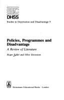 Cover of Policies, Programmes and Disadvantage