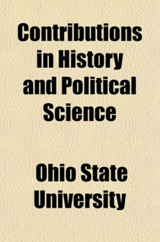 Cover of Contributions in History and Political Science