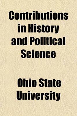 Book cover for Contributions in History and Political Science