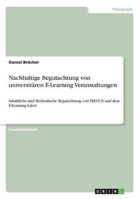 Book cover for Nachhaltige Begutachtung von universitären E-Learning Veranstaltungen