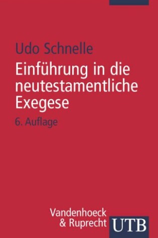 Cover of Einfuhrung in Die Neutestamentliche Exegese