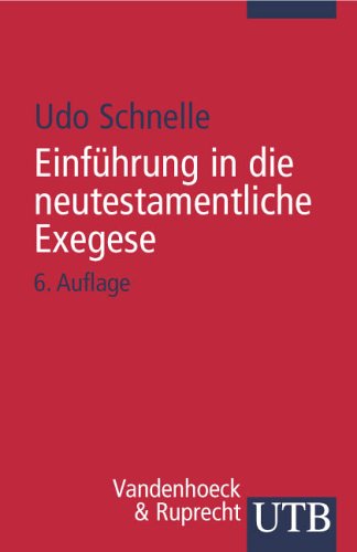 Book cover for Einfuhrung in Die Neutestamentliche Exegese