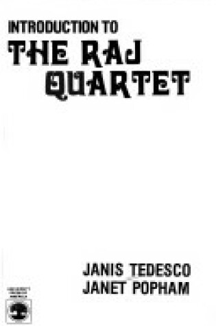 Cover of Introduction to the "Raj Quartet"