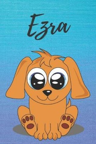 Cover of Ezra dog coloring book / notebook / journal / diary