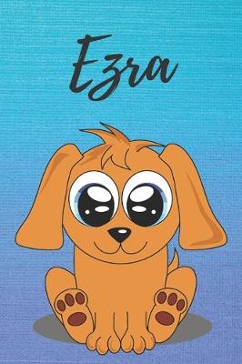 Book cover for Ezra dog coloring book / notebook / journal / diary