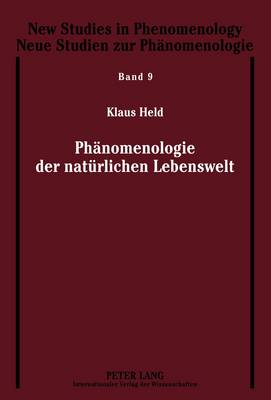 Cover of Phaenomenologie Der Natuerlichen Lebenswelt