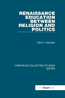 Book cover for Renaissance Education Between Religion and Politics