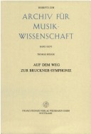 Cover of Auf Dem Weg Zur Bruckner-Symphonie