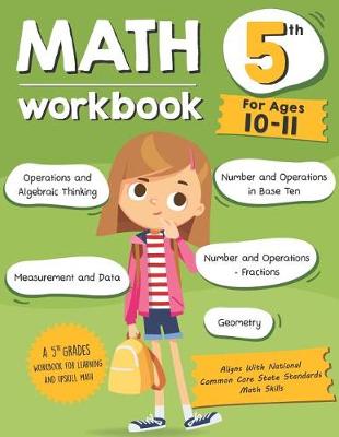 Book cover for Math Workbook Grade 5 (Ages 10-11)
